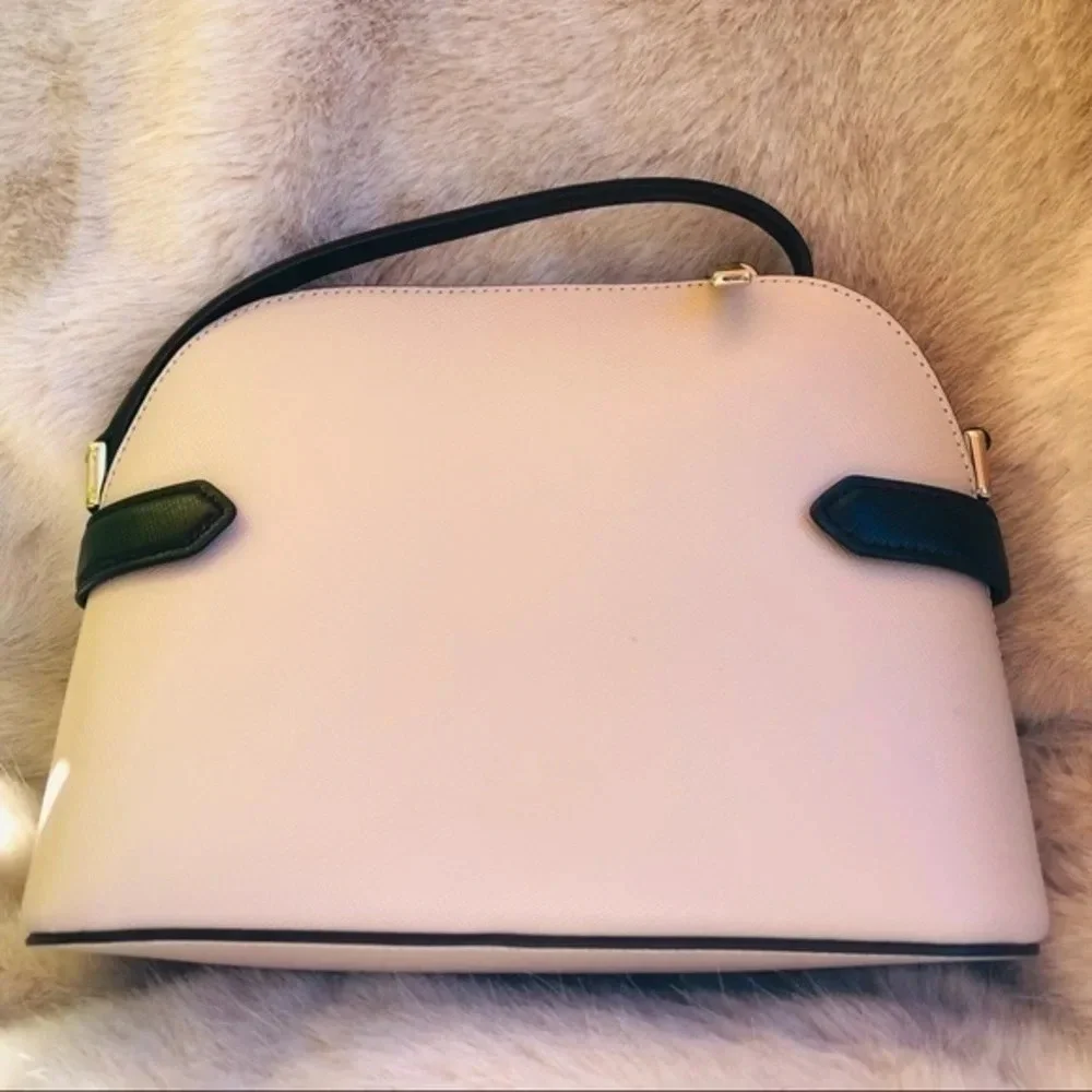 Kate Spade New York Saffiano Leather Crossbody Bag Neutral Colorblock NWT